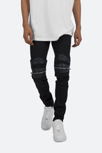 Load image into Gallery viewer, X186 Stretch Moto Denim - Black/Black