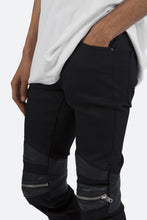 Load image into Gallery viewer, X186 Stretch Moto Denim - Black/Black