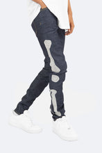 Load image into Gallery viewer, X199 Stretch Skeleton Denim - Raw Blue