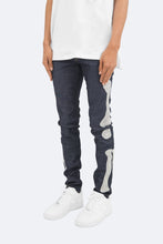 Load image into Gallery viewer, X199 Stretch Skeleton Denim - Raw Blue