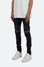 Load image into Gallery viewer, X186 Stretch Moto Denim - Black/Black
