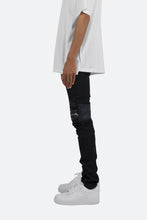 Load image into Gallery viewer, X186 Stretch Moto Denim - Black/Black
