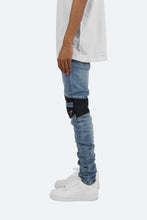 Load image into Gallery viewer, X186 Stretch Moto Denim - Blue/Black
