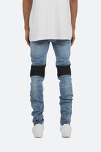 Load image into Gallery viewer, X186 Stretch Moto Denim - Blue/Black
