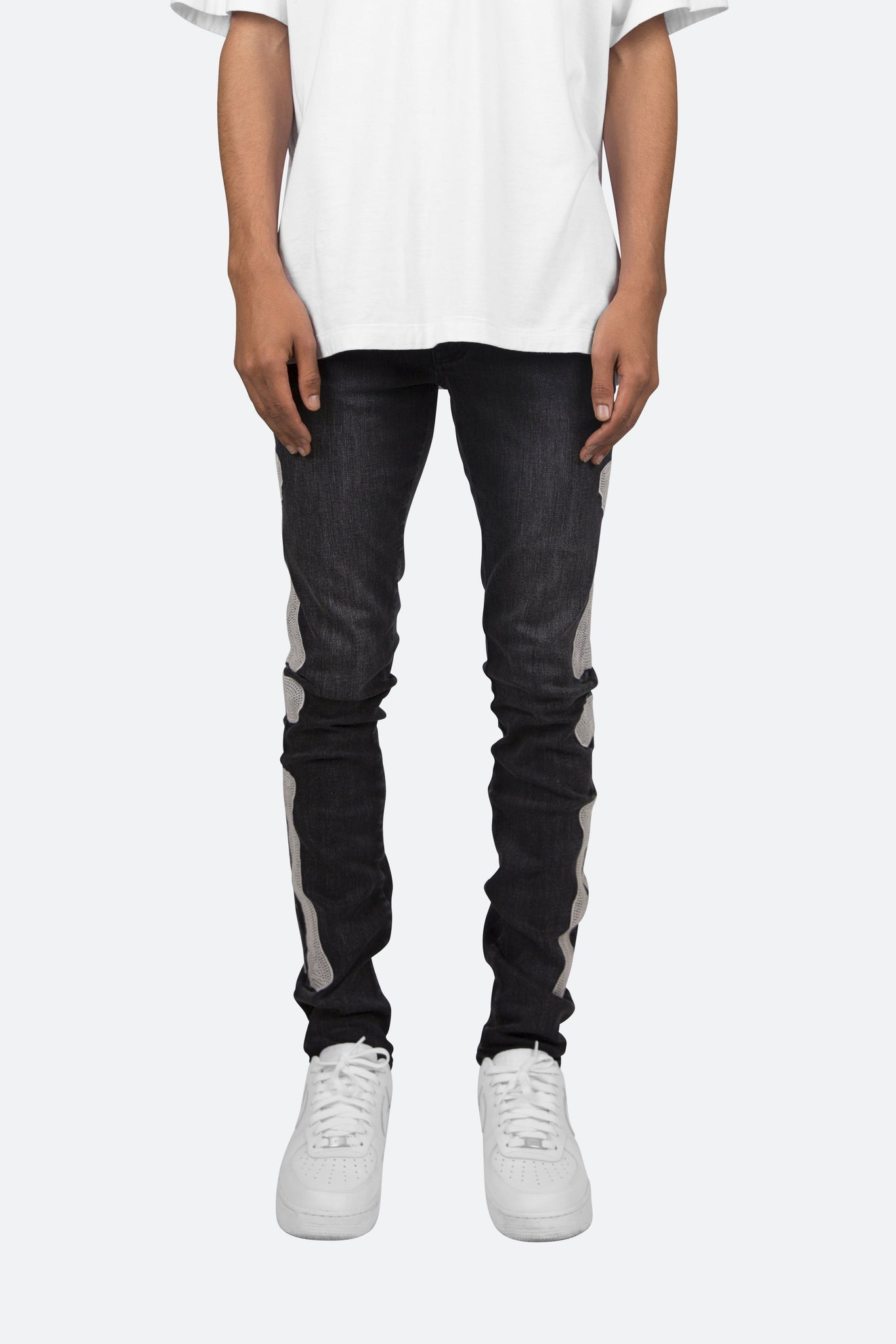 X199 Stretch Skeleton Denim - Vintage Black – ujgg